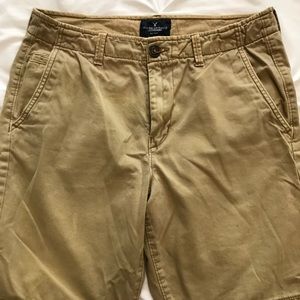 American Eagle Classic Fit Khaki Shorts